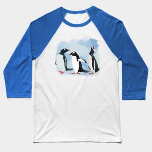 Three Penguins Baseball T-Shirt